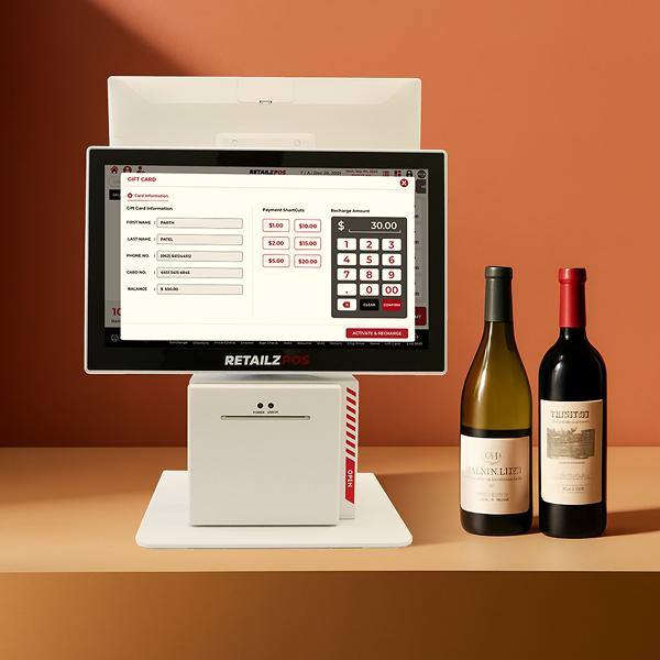 Retailzpos giftcard for liquor store